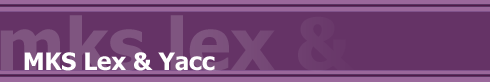 MSK Lex & Yacc UNIX �R���p�C���[ �c�[��