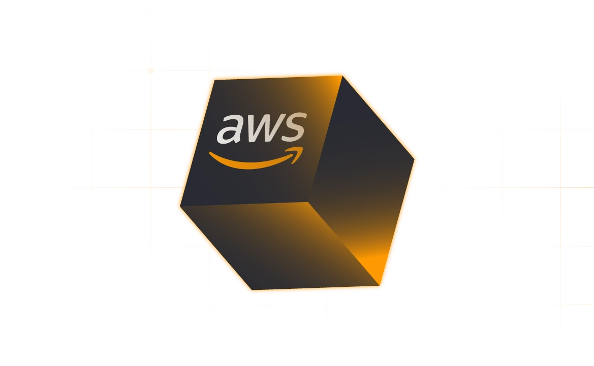 Active illustration of AWS cube, highlighting LocalStack’s AWS-compatible local development capabilities.