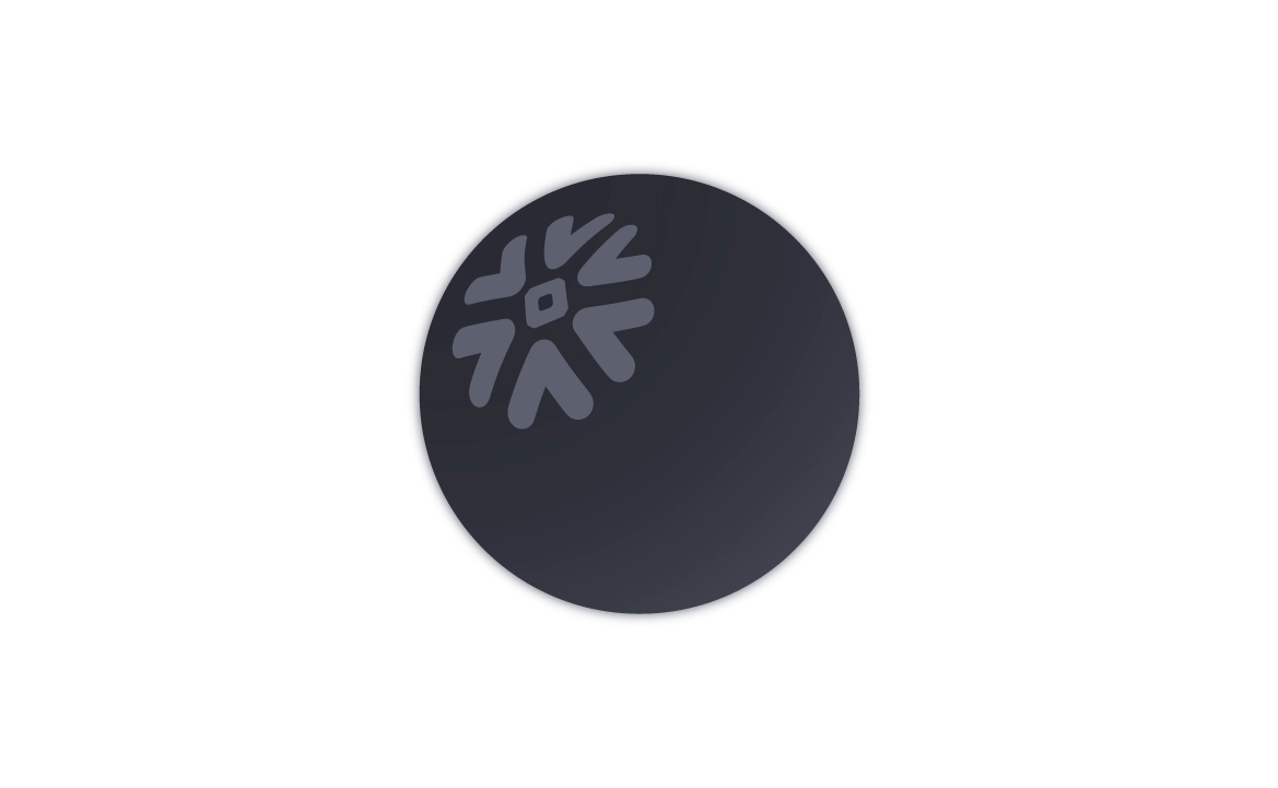 Inactive graphic showing Snowflake data warehouse sphere with interconnected cloud elements, representing LocalStack’s Snowflake integration for data workflow testing.