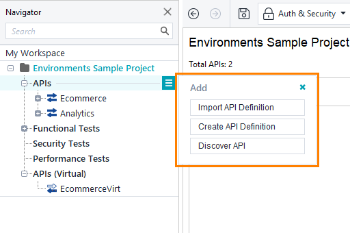 Add API Options
