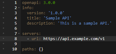 API サーバーとベース URL