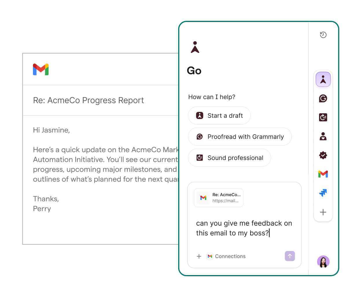 Grammarly はスペルや文法の間違いを修正