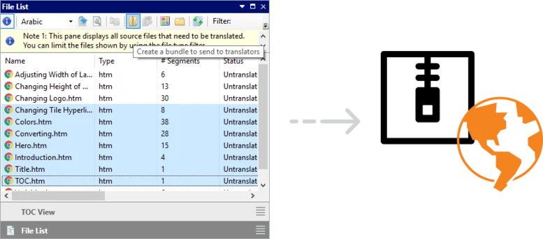 project packager example using cat software