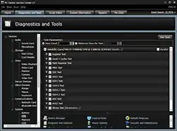 PC-Doctor Service Center Diagnostics Screen