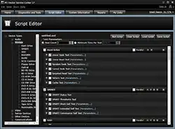 PC-Doctor Service Center Script Editor Screen