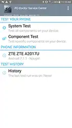 PC-Doctor Service Center Home Screen