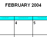 RFFlow - 2004 年カレンダー